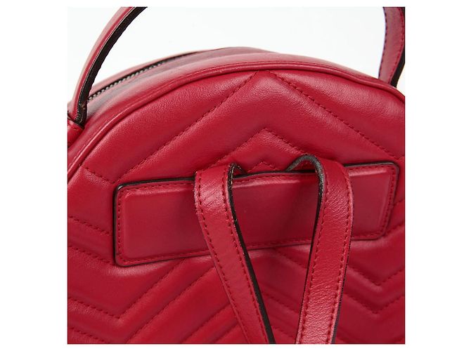 Gucci GG Marmont Backpack Red - view 5