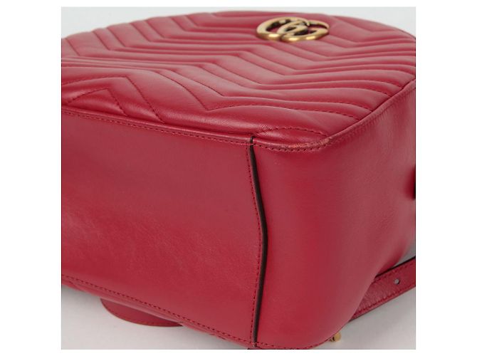 Gucci GG Marmont Backpack Red - view 9