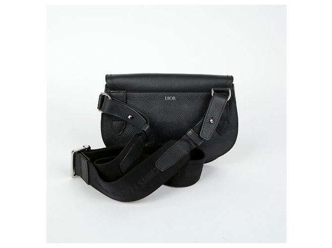 Saddle Dior Sac messager en forme de selle à bandoulière Noir - vue 4