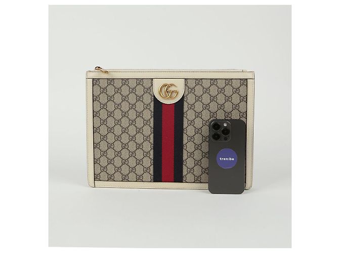 Gucci Custodia Portfolio Ophidia Bianco - vista 10