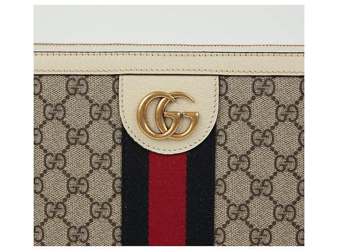 Gucci Custodia Portfolio Ophidia Bianco - vista 3