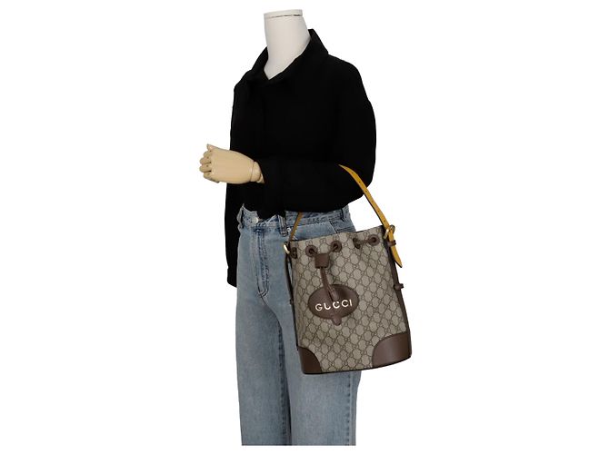 Gucci Zaino a secchiello Neo Vintage Marrone - vista 11