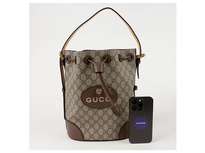 Gucci Zaino a secchiello Neo Vintage Marrone - vista 9