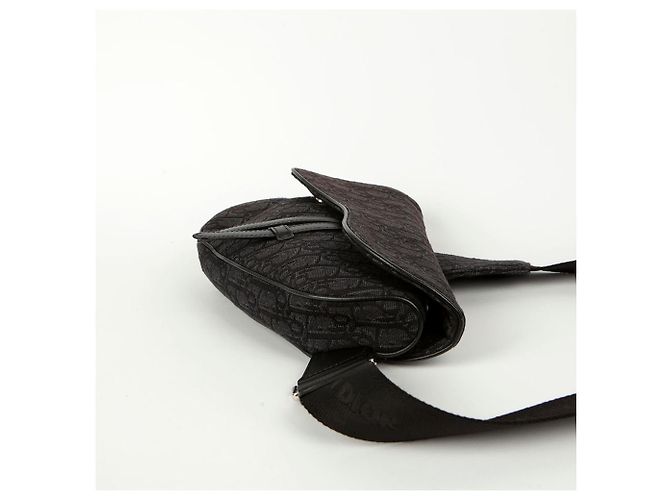 Saddle Dior Borsa a tracolla a spalla a sella Nero - vista 4