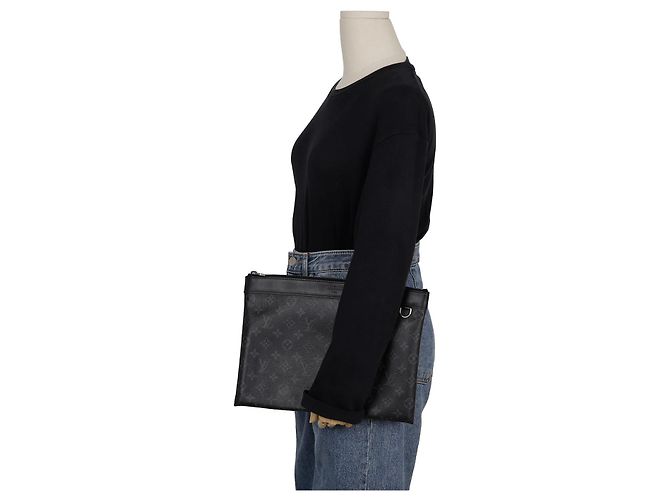 Louis Vuitton Clutch Pochette Apollo Nero - vista 9