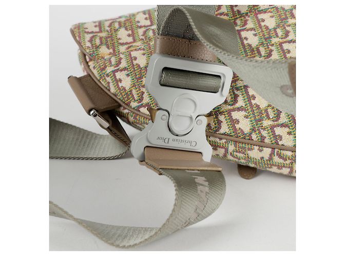 Saddle Dior Borsa a tracolla a spalla a sella Multicolore - vista 4