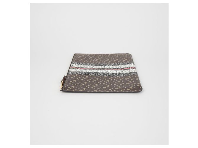 Burberry Clutch TB Monogram Marrone - vista 5