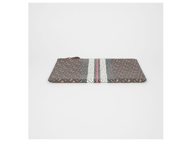 Burberry Clutch TB Monogram Marrone - vista 6
