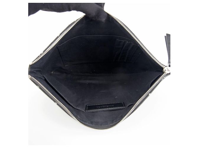 Balenciaga Clutch Logo Nero - vista 11
