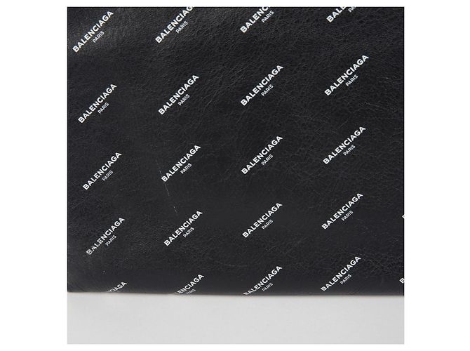 Balenciaga Clutch Logo Nero - vista 4