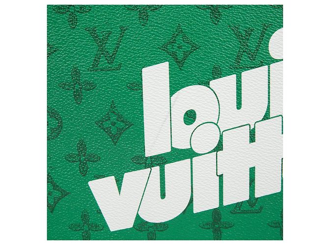 Louis Vuitton Clutch Pochette Voyage MM Verde - vista 2