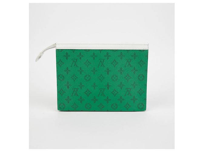 Louis Vuitton Clutch Pochette Voyage MM Verde - vista 4