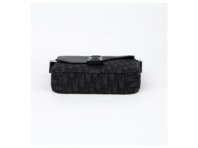 Dior Borsa a tracolla incrociata Saddle Small Flap Nero - vista 6