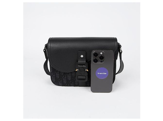 Dior Borsa a tracolla incrociata Saddle Small Flap Nero - vista 7