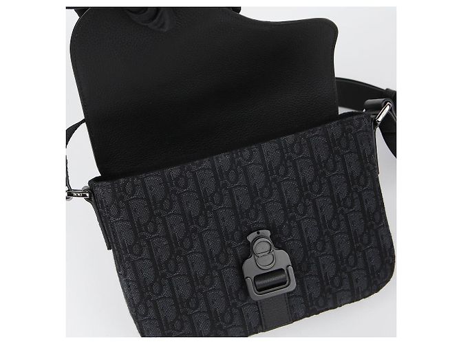 Dior Borsa a tracolla incrociata Saddle Small Flap Nero - vista 8