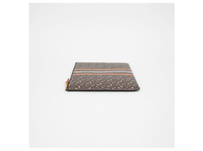 Burberry Clutch TB Monogram Marrone - vista 5