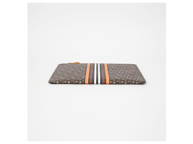 Burberry Clutch TB Monogram Marrone - vista 6