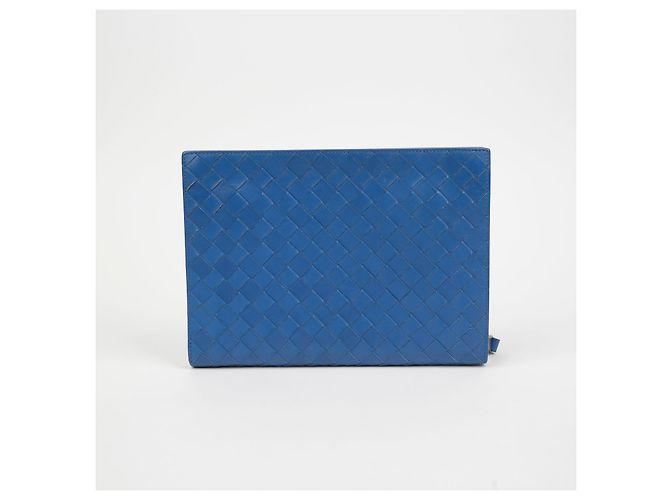 Bottega Veneta Pochette Document Case Piccola Blu - vista 2