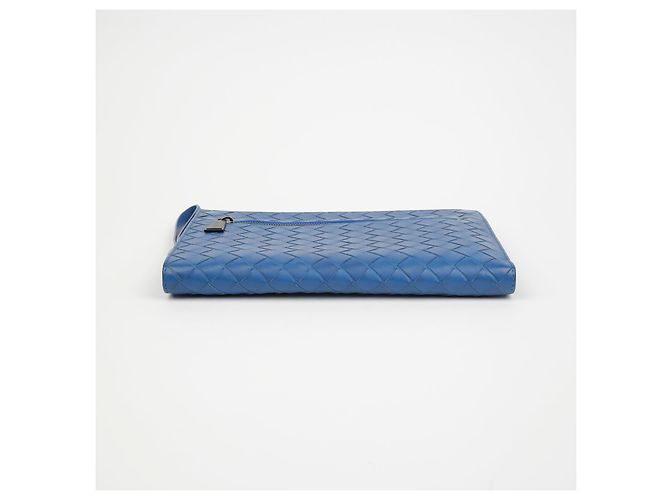 Bottega Veneta Pochette Document Case Piccola Blu - vista 4