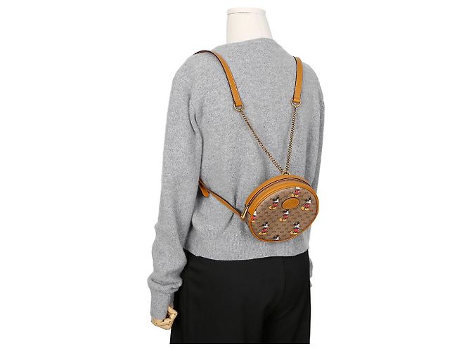 Gucci Zaino Tamburello Disney Marrone - vista 9