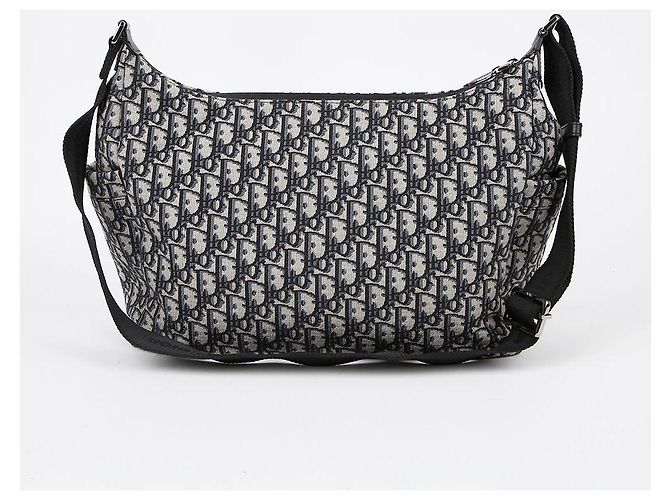Dior Borsa hobo media morbida Rider Blu - vista 3