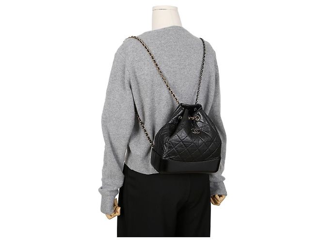 Chanel Zaino Piccolo Gabriel Nero - vista 15