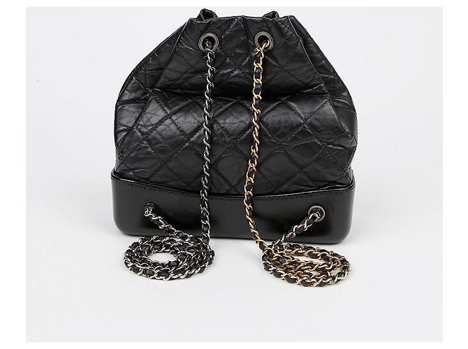 Chanel Zaino Piccolo Gabriel Nero - vista 4