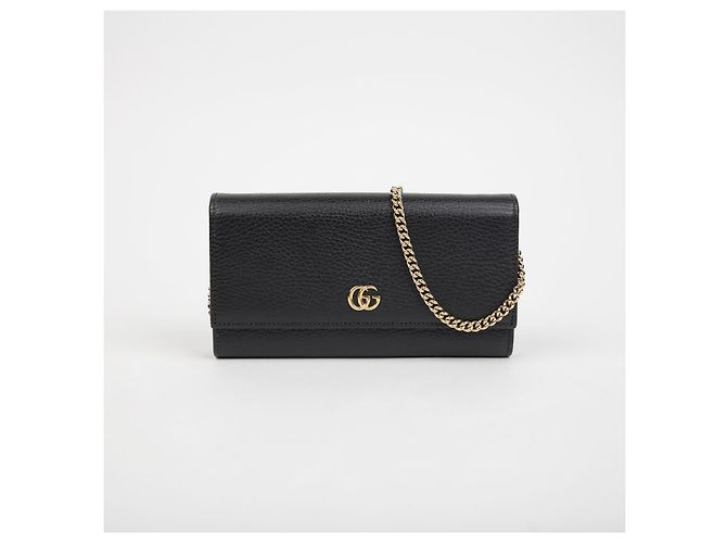 Gucci GG Marmont Borsa a Catena Crossbody Nero - vista 2