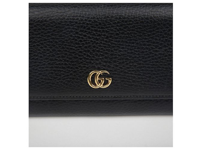 Gucci GG Marmont Borsa a Catena Crossbody Nero - vista 3