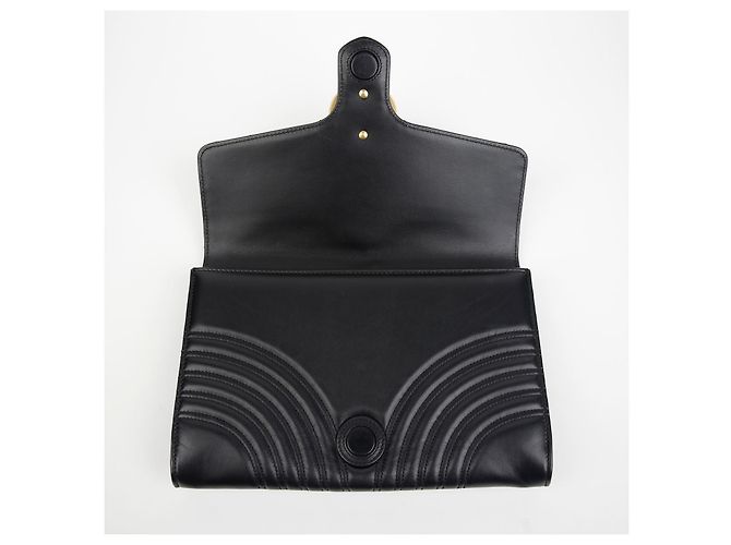 Gucci Clutch GG Marmont Nero - vista 12