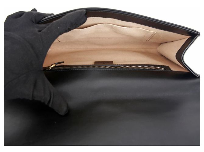 Gucci Clutch GG Marmont Nero - vista 13
