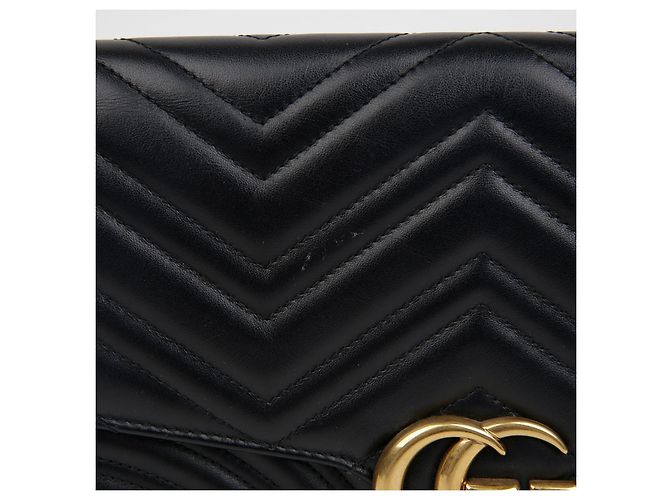 Gucci Clutch GG Marmont Nero - vista 2