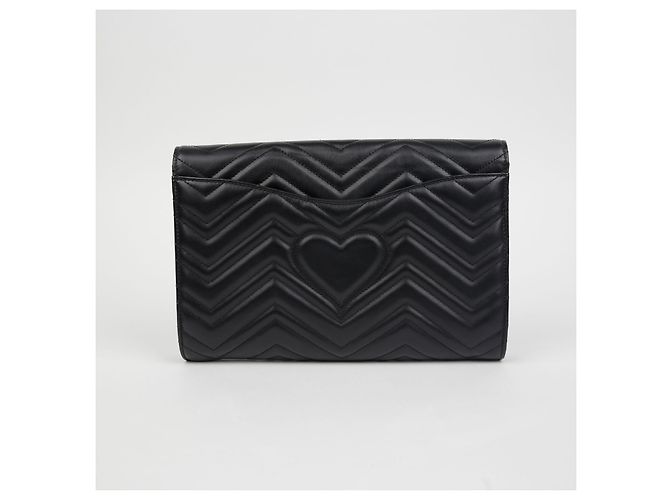 Gucci Clutch GG Marmont Nero - vista 4