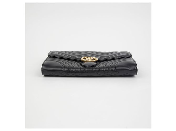 Gucci Clutch GG Marmont Nero - vista 6