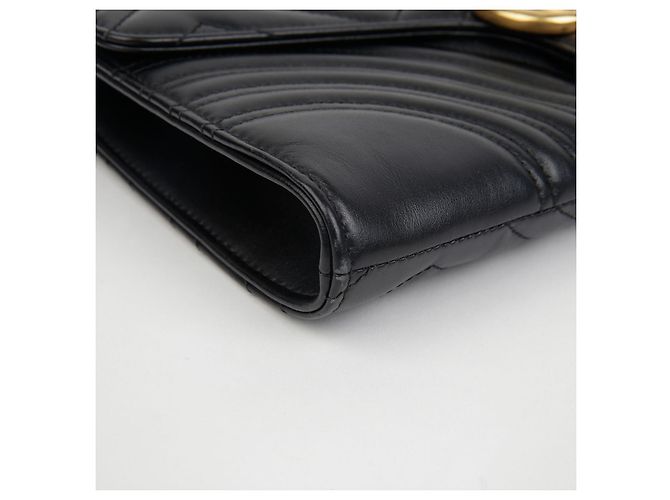 Gucci Clutch GG Marmont Nero - vista 7