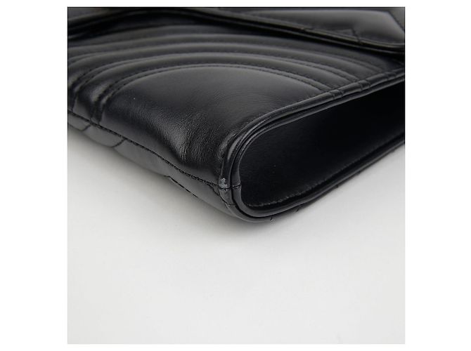 Gucci Clutch GG Marmont Nero - vista 8