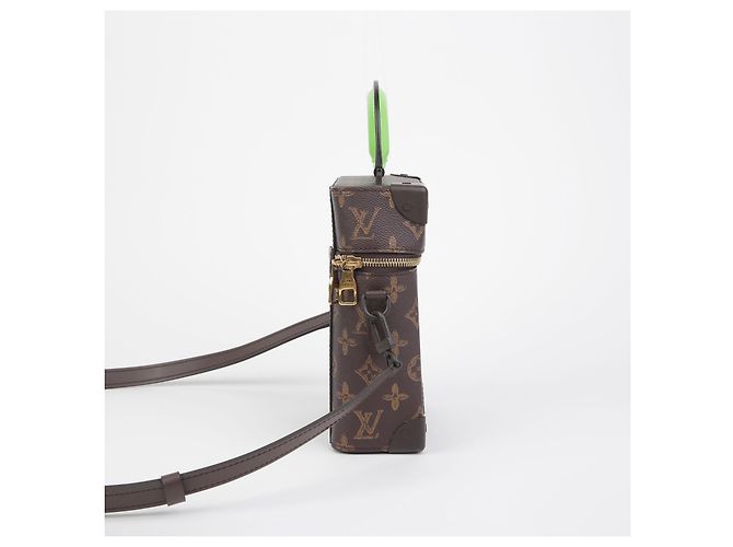 Louis Vuitton Borsa a tracolla Vertical Box Trunk Marrone - vista 3