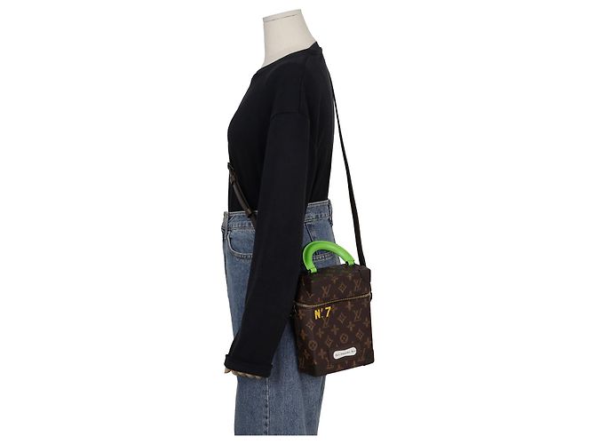 Louis Vuitton Borsa a tracolla Vertical Box Trunk Marrone - vista 9