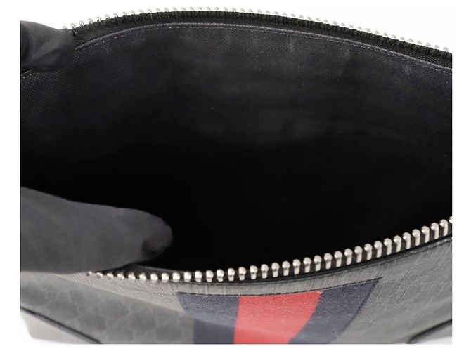 Gucci Clutch con tracolla Web Nero - vista 12