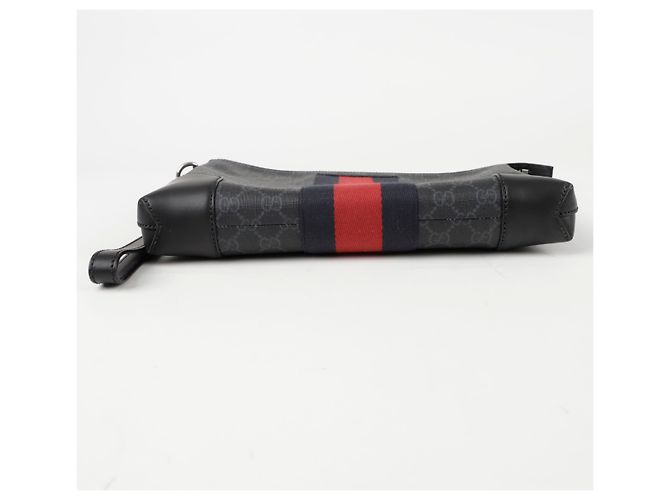 Gucci Clutch con tracolla Web Nero - vista 7