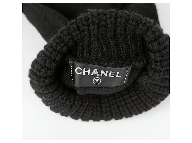 Chanel Pearl Logo Handschuhe Schwarz - Ansicht 5