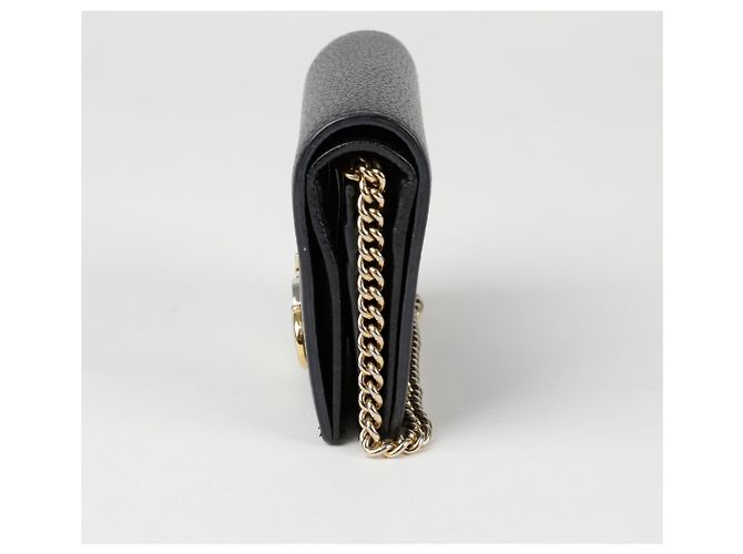 Gucci Billetera con cadena Negro - vista 3