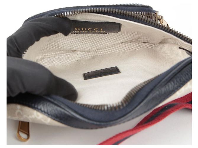 Gucci Interlocking Belt Bag Blue - view 9