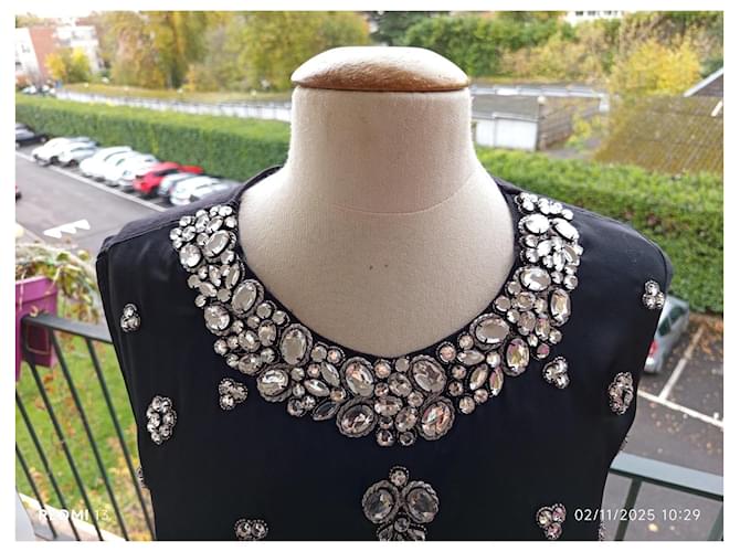 Givenchy Kleid schwarz mit Strass - Ansicht 3