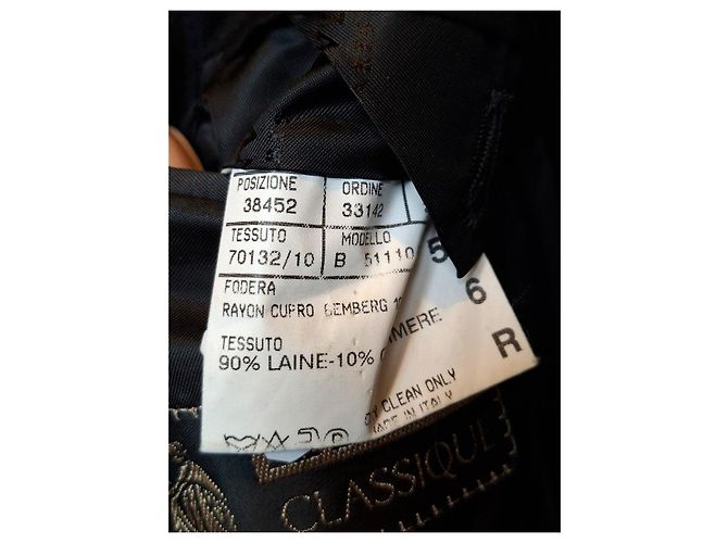 Cappotto lungo in lana e cashmere nero di Lanvin - vista 3