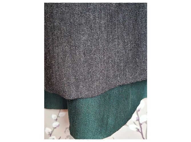 COS graues und grünes Strickkleid - Ansicht 4