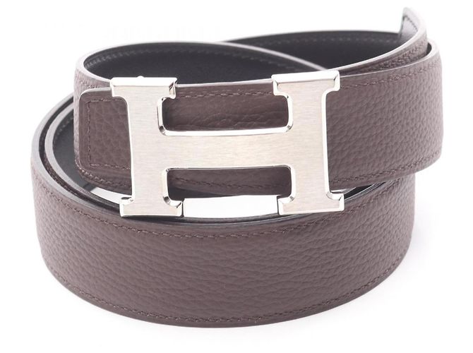 Cintura Constance H Hermès Marrone Nero - vista 5