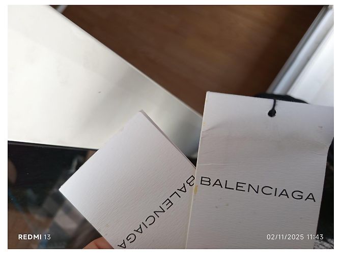 Abito Balenciaga Nero Multicolore in Seta e Lana - vista 15