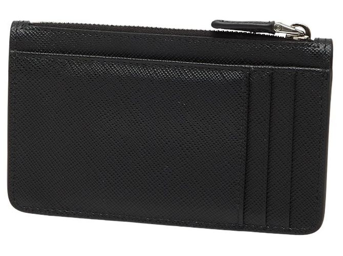 Prada Saffiano Leather Business Card Case Black - view 2