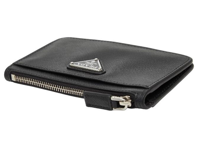 Prada Saffiano Leather Business Card Case Black - view 5